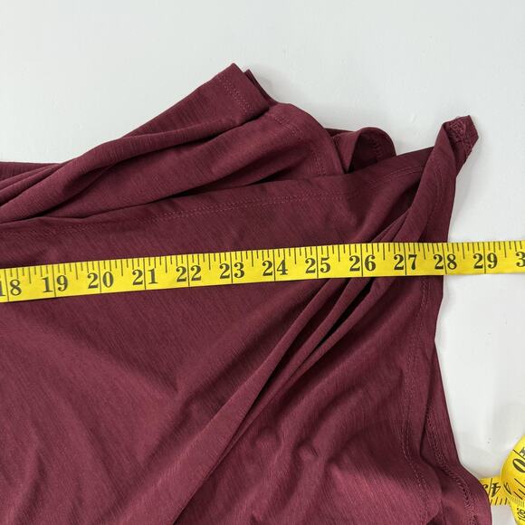 Dear Scarlett Blouse Womens 2X Surplice Drape Sleeveless Top 2XL Plus Size - Picture 10 of 11